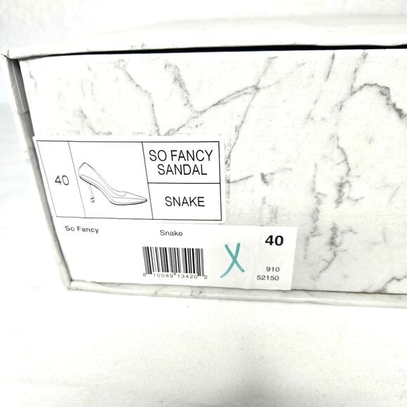 Jessica Rich Women's So Fancy Tall Sandal Pump in Snake Size 10 (40) - Picture 5 of 5